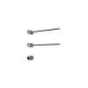 Hotbath &MORE Handdoekradiator - 50x38cm - rond - 2 stangen - horizontaal - met schakelaar - geborsteld nikkel (RVS) SW1245690