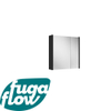 FugaFlow Eccelente Arredo Armoirede toilette 60cm avec panneau latéral Noir mat SW1125315