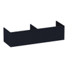BRAUER Embrace Wavy meuble sous-lavabo 140 2 tiroirs softclose - sans poignées - 2 découpes pour siphon - noir mat SW1200357