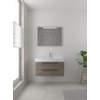 Bruynzeel Bando badmeubelset 90x45cm 1 kraangat 1 wasbak 2 lades met spiegel met softclose Composiet orlando eiken SW383343 Bruynzeel Bando badmeubelset 90x45cm 1 kraangat 1 wasbak 2 lades met spiegel met softclose Composiet orlando eiken SW383343