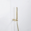 Fortifura Calvi Handdoucheset - 22.5cm - staaf - met houder - gladde slang - 150cm - PVD - geborsteld messing (goud) SW809503