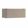 H&R Badmeubelen Juice Wastafelonderkast - 100x45x40cm - afgeronde hoeken - 3D-front - 1 lade - geïntegreerde greep - olive SW1259178