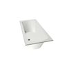 Xenz Lagoon Duobad - 170x75x53 - afvoer Midden - acryl - wit mat SW102940