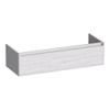 BRAUER Hope meuble sous-lavabo - 119x30x45.5cm - 2 tiroirs avec softclose - sans poignées - 2 découpes pour siphon - Forest Seashell SW1198818