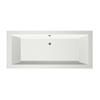 Xenz Society Baignoire duo - 180x80x53 - bonde Centrale - acrylique - blanc mat SW103067