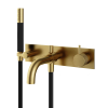 Hotbath Cobber X afbouwdeel voor douche/badmengkraan, automatische omstelinrichting geborsteld messing pvd SW440760 Hotbath Cobber X afbouwdeel voor douche/badmengkraan, automatische omstelinrichting geborsteld messing pvd SW440760