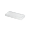 Ink United lavabo - 100x45x11cm - vasque centrée - 2 trous de robinet - blanc mat SW493670