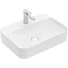 Villeroy & Boch Finion opzetwastafel 1 kraangat 60x44.5cm ceramic+ zonder overloop wit SW106460 Villeroy & Boch Finion opzetwastafel 1 kraangat 60x44.5cm ceramic+ zonder overloop wit SW106460
