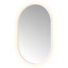 Hotbath &MORE Spiegel Oval - 80x120cm - direct en indirect LED - spiegelverwarming - dimbaar - met afstandsbediening - mat wit SW1245623