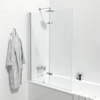 Marenza Neptune Paroi de baignoire - 2 pièces pivotante - 110x150cm - verre de sécurité 6mm - anti-calcaire - chrome mat SW238238