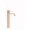 Plieger Roma Mélangeur lavabo 1 trou surélevé avec vidage 27.2cm or rose brossé SW444587 Plieger Roma Mélangeur lavabo 1 trou surélevé avec vidage 27.2cm or rose brossé SW444587
