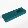 MONDIAZ LEX Opbouwwastafel 90x30x12cm 0 kraangaten wasbak rechts Solid Surface mat SW476676 MONDIAZ LEX Opbouwwastafel 90x30x12cm 0 kraangaten wasbak rechts Solid Surface mat SW476676
