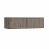 H&R Badmeubelen Juice Meuble sous vasque - 140x45x40cm - angle droit arrondi - 2 tiroirs - poignée intégrée - Tucson oak SW1205703