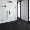 Saniclass Create douchecabine XL 90x160cm profielloos met antikalk en 8mm veiligheidsglas zwart mat SW223709 Saniclass Create douchecabine XL 90x160cm profielloos met antikalk en 8mm veiligheidsglas zwart mat SW223709