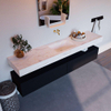 Mondiaz ALAN-DLUX Ensemble de meuble - 200cm - meuble Urban mat - 2 tiroirs - Lavabo Cloud Ostra suspendu - vasque Centre - 0 trous de robinet SW807415