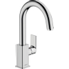 Hansgrohe Vernis Shape 1 greeps wastafelkraan - 210 met draaibare uitloop - met trekwaste - hoogglans chroom SW651435