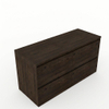 Saniclass Holz Pure Badkamermeubelset - 120x45x62cm - houten topblad - zonder kraangat - 4 lades - mat eiken charcoal (hout) SW1436772