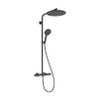 Hansgrohe Raindance alive s puro Showerpipe - 300 - 1jet - met Ecostat Element - geborsteld zwart chroom (antraciet) SW1388491