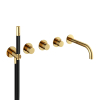 Hotbath Cobber Inbouw bad thermostaat met 2 stopkranen met uitloop gepolijst messing PVD SW237477 Hotbath Cobber Inbouw bad thermostaat met 2 stopkranen met uitloop gepolijst messing PVD SW237477