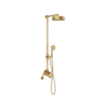 Crosswater MPRO INDUSTRIAL Thermostatische regendouche - met handdouche - geborsteld messing (goud) SW648404