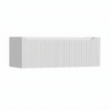 H&R Badmeubelen Juice Wastafelonderkast - 120x45x40cm - rechterhoek afgerond - 3D-front - 1 lade - geïntegreerde greep - wit mat SW1259835