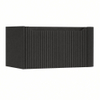 H&R Badmeubelen Juice Wastafelonderkast - 80x45x40cm - rechterhoek afgerond - 3D-front - 1 lade - geïntegreerde greep - basalt SW1259627