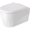 Duravit ME by Starck WC suspendu à évacuation profonde sans bride avec Hygieneglaze 37x57cm avec fixation dissimulée blanc SW84181