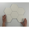 Terravito Bereno wand- en vloertegel - 15x17cm - 9mm - Zeshoek - Ivoor mat SW476708