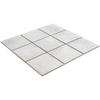 La Mosaic Factory Kasba carreau mosaïque - 30x30cm - carrelage mural - Carré - Porcelaine Blanc Mat SW798758