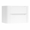 H&R Badmeubelen Juice Meuble sous vasque - 80x45x50cm - coins arrondis - 2 tiroirs - poignée intégrée - Blanc brillant SW1488681