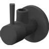 Clou InBe design hoekstopkraan type 1 rond mat zwart SW208999 Clou InBe design hoekstopkraan type 1 rond mat zwart SW208999