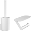 Hansgrohe WallStoris Ensemble WC brosse et porte-rouleau Mat Blanc SW651352