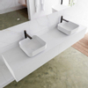 MONDIAZ LAGOM 190cm badmeubel solid surface talc 2 lades Wastafel BINX opzetkom dubbel 2 kraangaten SW409160 MONDIAZ LAGOM 190cm badmeubel solid surface talc 2 lades Wastafel BINX opzetkom dubbel 2 kraangaten SW409160