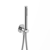 Hotbath Ace Handdoucheset - staafhanddouche - wandsteun - met uitlaat - 150cm - doucheslang - hoogglans chroom SW1118021