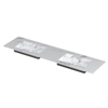 INK Post wastafel - 180x45x1cm - 2 wasbakken - 2 kraangaten - keramiek Statuario glans SW693544