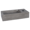 Differnz Hura lave-mains - 40x22x9cm - béton - 1 trou robinet - sans bonde - gris SW1236901