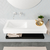 MONDIAZ ALAN 100cm badmeubel solid surface planchet urban Vrijhangende wastafel cloud links zonder kraangat kleur talc SW408733 MONDIAZ ALAN 100cm badmeubel solid surface planchet urban Vrijhangende wastafel cloud links zonder kraangat kleur talc SW408733