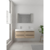 Bruynzeel Bando badmeubelset 120x45cm 2 kraangaten 2 wasbakken 4 lades met spiegel met softclose Composiet bardolino SW383291 Bruynzeel Bando badmeubelset 120x45cm 2 kraangaten 2 wasbakken 4 lades met spiegel met softclose Composiet bardolino SW383291