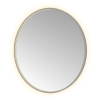 Hotbath &MORE Spiegel Round - diameter 100cm - direct en indirect LED - spiegelverwarming - dimbaar - met afstandsbediening - PVD - geborsteld gunmetal antraciet SW1245858