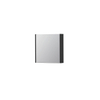 INK SPK1 Spiegelkast - 60x14x60cm - 1 deur - dubbelzijdige Spiegel - schakelaar en stopcontact - MDF lak zwart mat SW440211