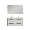 Tiger Boston Badkamermeubelset 120cm Chalet eik / Hoogglans wit met spiegel. Glanzend witte polybeton wastafel en RVS geborstelde grepen SW106787 Tiger Boston Badkamermeubelset 120cm Chalet eik / Hoogglans wit met spiegel. Glanzend witte polybeton wastafel en RVS geborstelde grepen SW106787