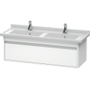 Duravit Ketho Meuble sous-lavabo avec 1 tiroir 120x41x46.5cm pour Starck3 033213 blanc 0300511 Duravit Ketho Meuble sous-lavabo avec 1 tiroir 120x41x46.5cm pour Starck3 033213 blanc 0300511