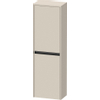 Duravit Ketho.2 Halfhoge kast - met 2 deuren - 40x132x24cm links - met tip ontaupe - supermat SW771816