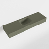MONDIAZ LEX Opbouwwastafel 100x30x12cm 0 kraangaten wasbak midden Solid Surface Army mat SW476564 MONDIAZ LEX Opbouwwastafel 100x30x12cm 0 kraangaten wasbak midden Solid Surface Army mat SW476564