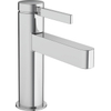 Hansgrohe Finoris Toiletkraan - 100 met rechte greep - voor koud water of vooraf ingestelde temperatuur - zonder afvoer - hoogglans chroom SW651629
