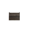H&R Badmeubelen Infinity Wastafelonderkast - 80x44.8x55cm - 2 lades - greeploos - espresso SW529925