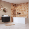 Crosswater Asura pare-baignoire - 90x150cm - 1 pièce - pivotant - bronze brossé SW1176532
