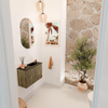 Mondiaz JOYA 60cm meuble de toilette - couleur Dusk - Vasque FAYE position Droite 1 trou de robinet couleur Urban. SW1421636