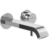 Villeroy & Boch Dawn wastafeluitloop set - zonder pop up afvoergarnituur - wandmontage afbouwdeel - hoogglans chroom SW974321