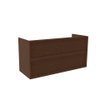 Saniclass Holz Frame Meuble sous-vasque - 120x45x60cm - 2 tiroirs - noyer pur SW1578610